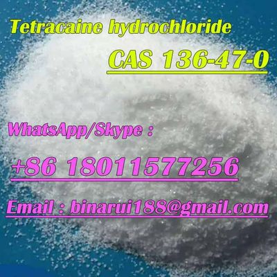 Cloridrato de tetracaína CAS 136-47-0 Tetracaína HCl China Supplier