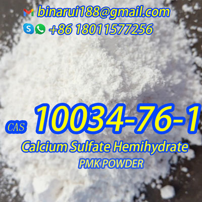 CAS 10034-76-1 Sulfato de cálcio Hemihidrato Aditivos químicos alimentares H2CaO5S Gesso seco