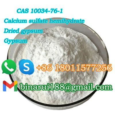 CAS 10034-76-1 Sulfato de cálcio Hemihidrato Produtos químicos Matéria-prima Cor branca
