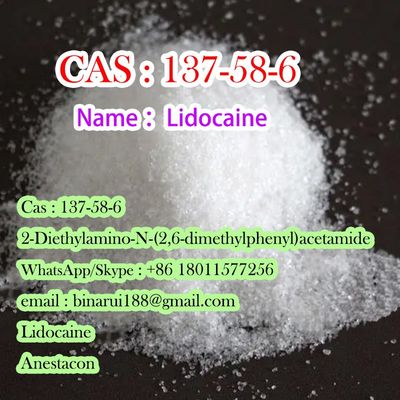 CAS 137-58-6 Maricaína / Gravocaína Matérias-Primas Farmacêuticas China Supplier